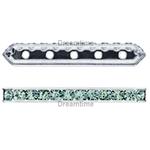 Dreamtime Crystal DC 77730 Rondelle Spacer Bars 5 Hole Pacific Opal/Silver